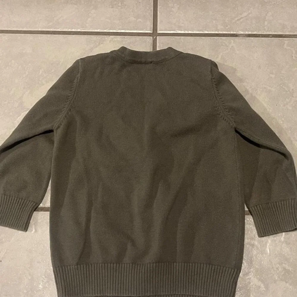 Little Bibsy Collection Toddler's olive green cardigan Size 2T-3T